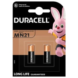 DURACELL Piles alcalines spéciales MN21 12V, lot de 2 (A23/23A/V23GA/LRV08/8LR932)