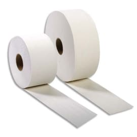 Colis de 12 Bobines de papier toilette 2 plis Blanc Longueur 170 mètres x D19 cm, mandrin D6 cm