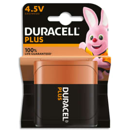 DURACELL Piles alcalines 4,5V Plus 100%, 3LR12, lot de 1 pile