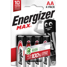 ENERGIZER Blister de 4 piles AA LR06 Max 7638900437645